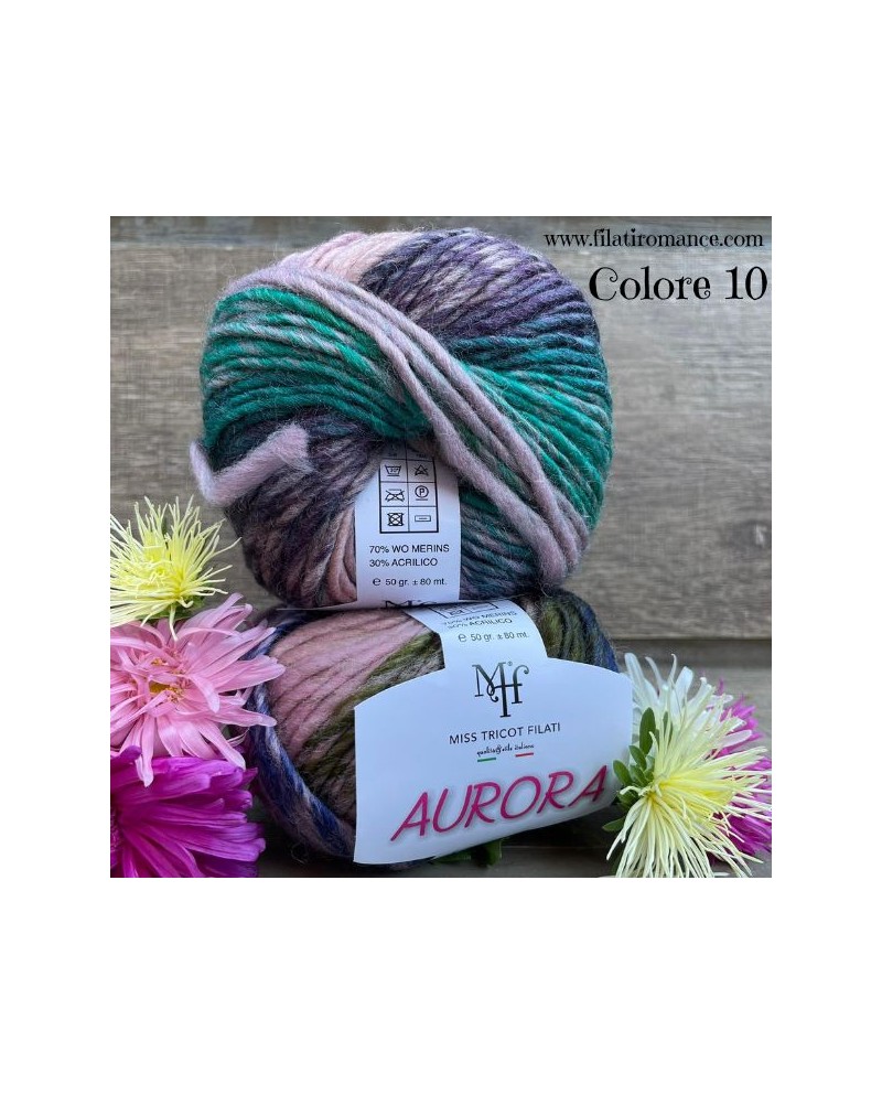 Aurora di Miss Tricot Filati, bellissimo stoppino in misto lana merinos