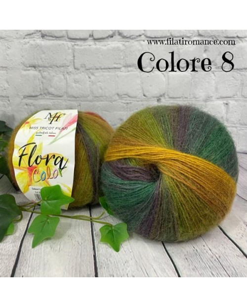 PROMO Flora Color di Miss Tricot Filati - gomitolo da 100gr in misto lana