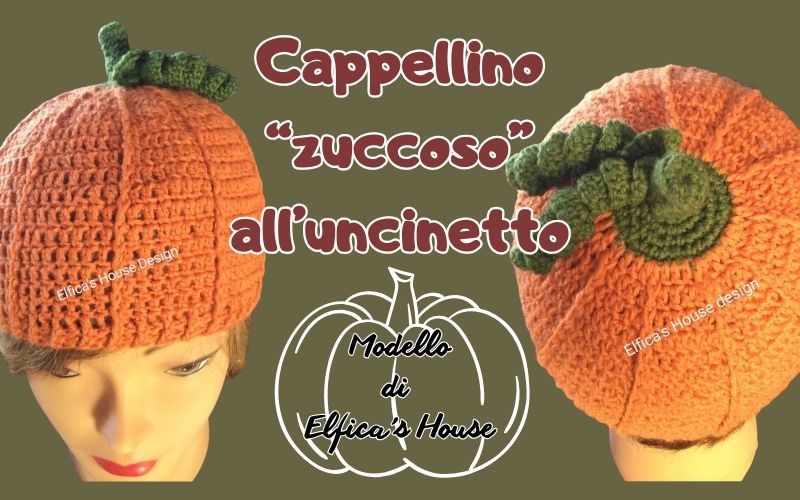 Cappello uncinetto: modello a zucca