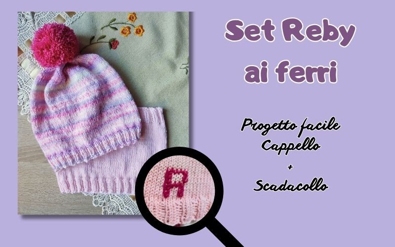 Cappello ai ferri facilissimo: modello per bambini con scaldacollo